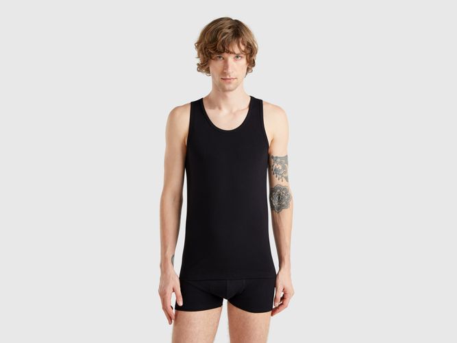 Benetton, Débardeur En Coton Stretch, taille XXL, Noir - United Colors of Benetton - Modalova
