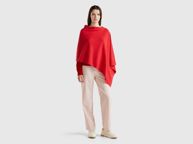 Benetton, Cape En Cachemire Mélangé, taille OS, Rouge - United Colors of Benetton - Modalova