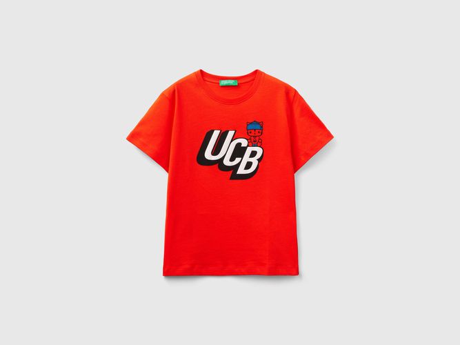 Benetton, T-shirt 100% Cotone Bio Con Stampa, taglia 104, , Bambini - United Colors of Benetton - Modalova