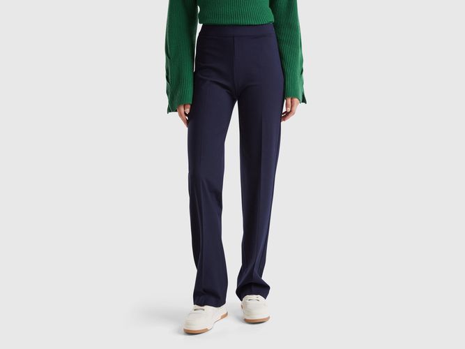 Benetton, Pantalon Classique Coupe Droite, taille, Bleu Foncé - United Colors of Benetton - Modalova