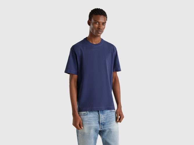 Benetton, T-shirt En Coton, taille L, Bleu - United Colors of Benetton - Modalova