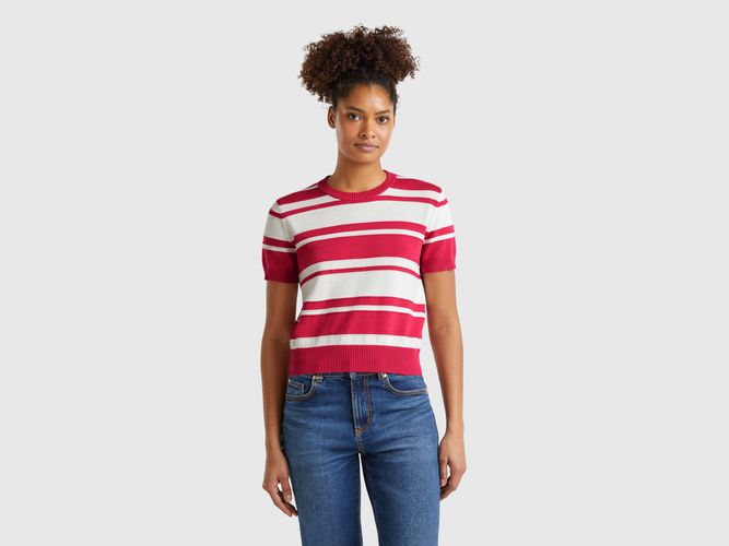 Benetton, Pull Rayé, taille M, Fraise - United Colors of Benetton - Modalova