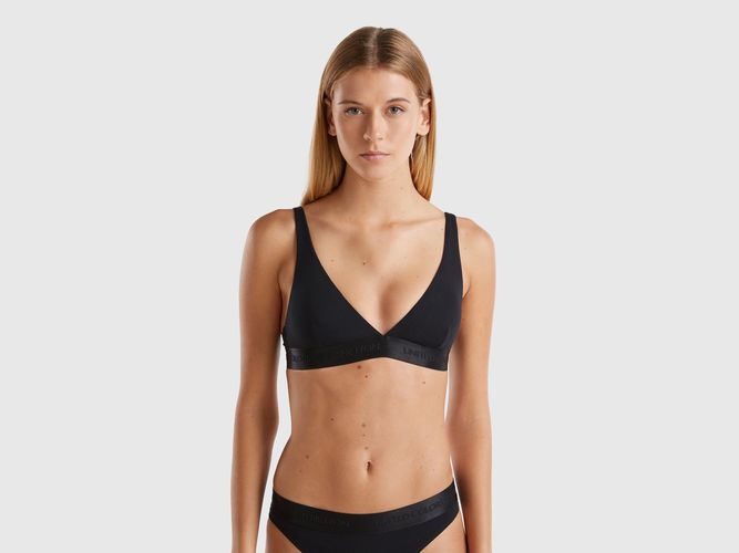 Benetton, Soutien-gorge Triangle En Coton Stretch, taille 100, Noir - United Colors of Benetton - Modalova