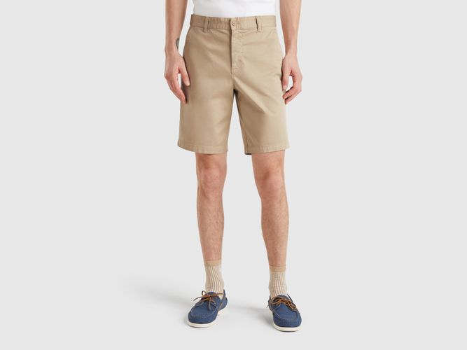 Benetton, Bermuda Chino En Coton Stretch, taille 42, - United Colors of Benetton - Modalova