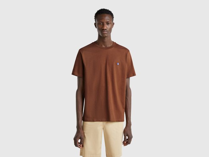 Benetton, T-shirt Basique En Coton, taille L, Marron - United Colors of Benetton - Modalova