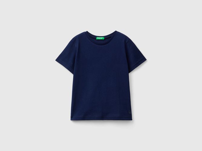 Benetton, T-shirt In Cotone Biologico, taglia 82, Blu Scuro, Bambini - United Colors of Benetton - Modalova