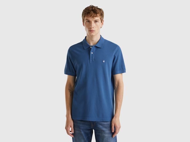 Benetton, Polo Bleu Avio Coupe Droite, taille XXL, Bleu Horizon - United Colors of Benetton - Modalova