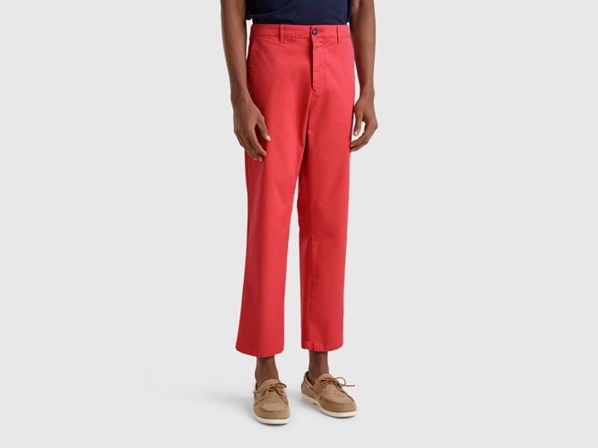 Benetton, Chino Coupe Droite, taille 46, Rouge Brique - United Colors of Benetton - Modalova