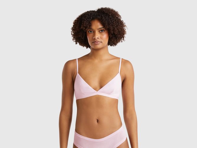 Benetton, Soutien-gorge En Coton Bio Super Stretch, taille 95, Lilas - United Colors of Benetton - Modalova