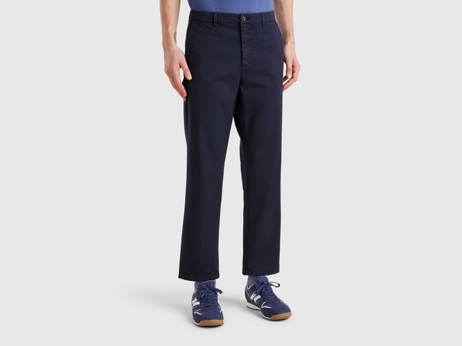 Benetton, Chino Coupe Droite, taille 42, Bleu Foncé - United Colors of Benetton - Modalova