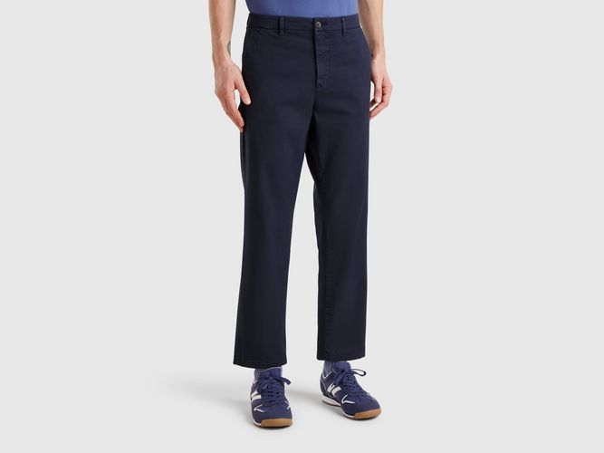 Benetton, Chino Coupe Droite, taille 44, Bleu Foncé - United Colors of Benetton - Modalova