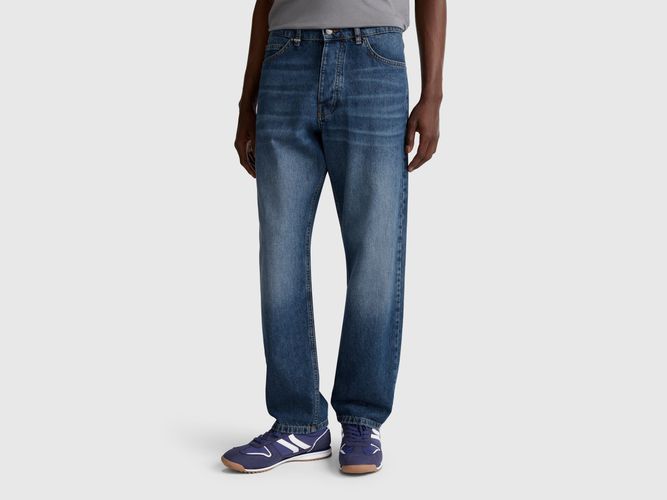 Benetton, Jean Coupe Décontractée, taille 28, Bleu Foncé - United Colors of Benetton - Modalova