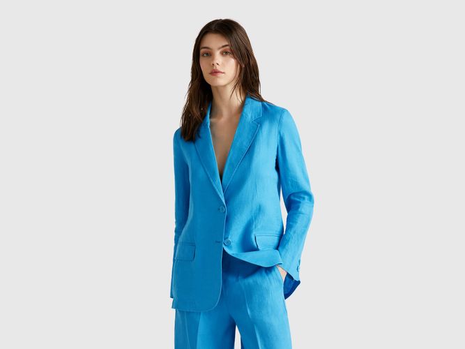Benetton, Blazer En Pur Lin, taille, - United Colors of Benetton - Modalova