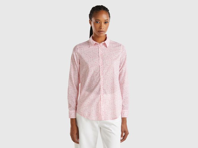 Benetton, Chemise 100 % Coton À Motif, taille L, Rose - United Colors of Benetton - Modalova