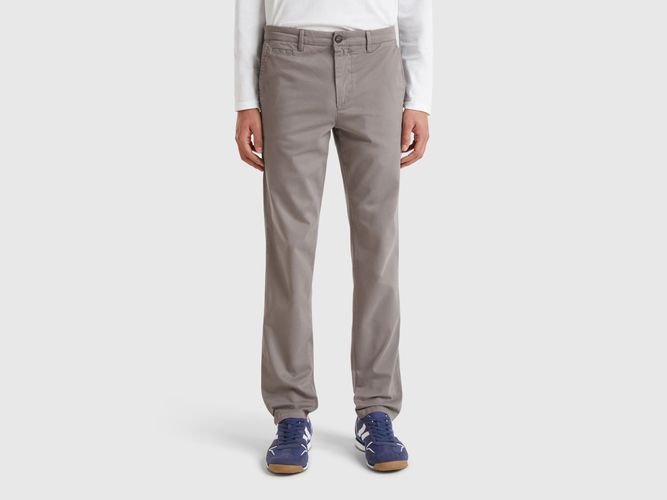 Benetton, Chino Slim Gris Souris, taille 42, Gris Foncé - United Colors of Benetton - Modalova
