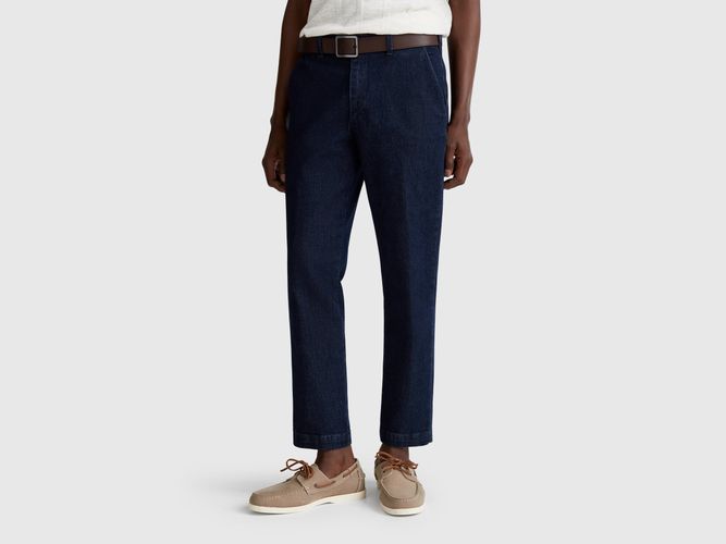Benetton, Jean Chino Coupe Slim, taille 28, Bleu Foncé - United Colors of Benetton - Modalova