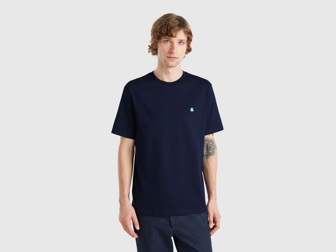 Benetton, T-shirt Basique En Coton Bio, taille XXL, Bleu Foncé - United Colors of Benetton - Modalova