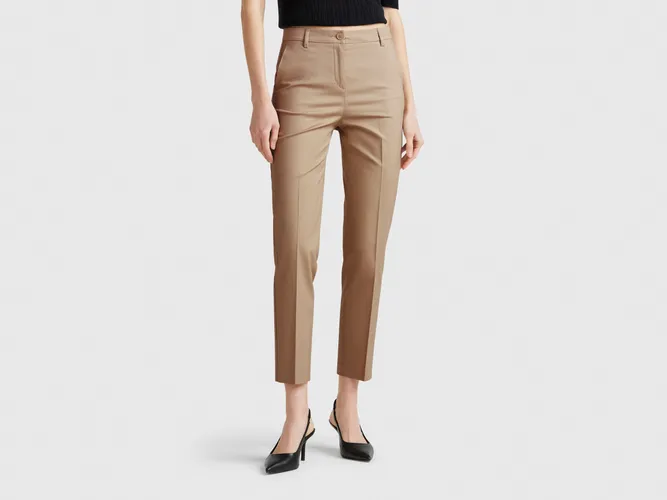 Benetton, Pantalon Chino En Coton Stretch, taille, - United Colors of Benetton - Modalova