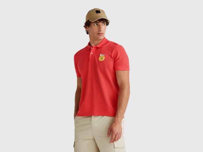 Benetton, T-shirt Imprimé Glace 100% Coton, taille L, Rouge Brique - United Colors of Benetton - Modalova