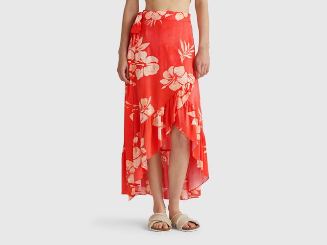 Benetton, Paréo À Imprimé Fleuri, taille L - United Colors of Benetton - Modalova