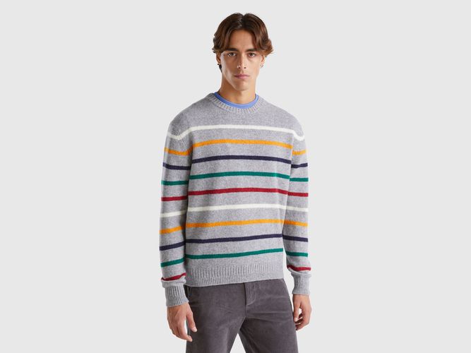 Benetton, Pull En Pure Laine Shetland, taille S, Gris Clair - United Colors of Benetton - Modalova