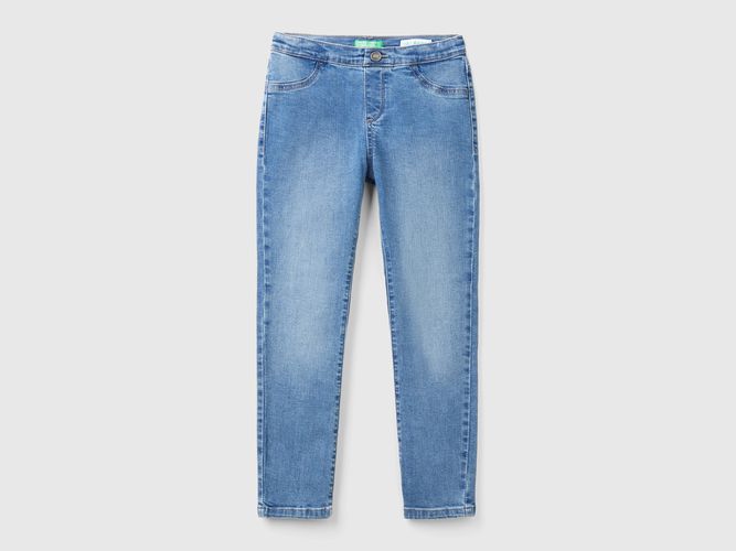 Benetton, Jeggings In Denim Stretch "eco-recycle", taglia 2XL, Azzurro, Bambini - United Colors of Benetton - Modalova