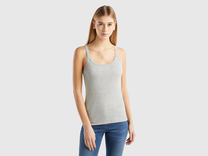 Benetton, Débardeur Gris Clair En Pur Coton, taille L, Gris Clair - United Colors of Benetton - Modalova