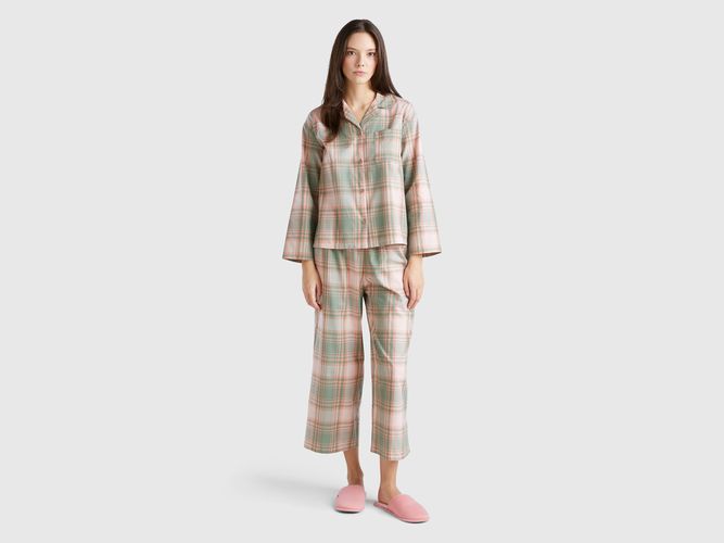 Benetton, Pyjama Tartan En Flanelle, taille L, Multicolore - United Colors of Benetton - Modalova