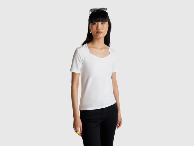 Benetton, T-shirt Coupe Slim, taille L, Blanc - United Colors of Benetton - Modalova