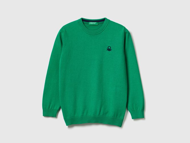 Benetton, Maglia Regular Fit 100% Cotone, taglia 110, Verde, Bambini - United Colors of Benetton - Modalova