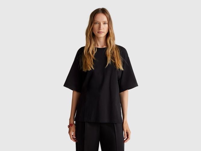 Benetton, T-shirt Avec Croisé Dans Le Dos, taille L, Noir - United Colors of Benetton - Modalova
