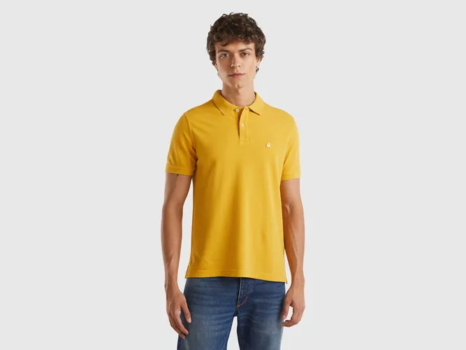 Benetton, Polo Regular Ocre, taille XXL, Moutarde - United Colors of Benetton - Modalova