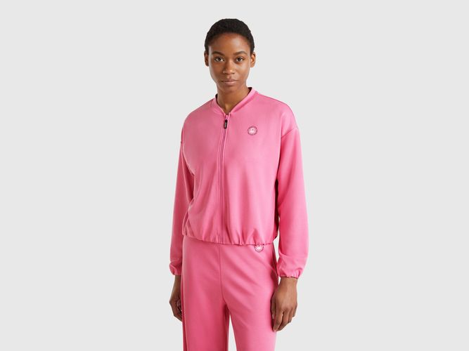 Benetton, Sweat Zippé Modal, taille L, Rose - United Colors of Benetton - Modalova