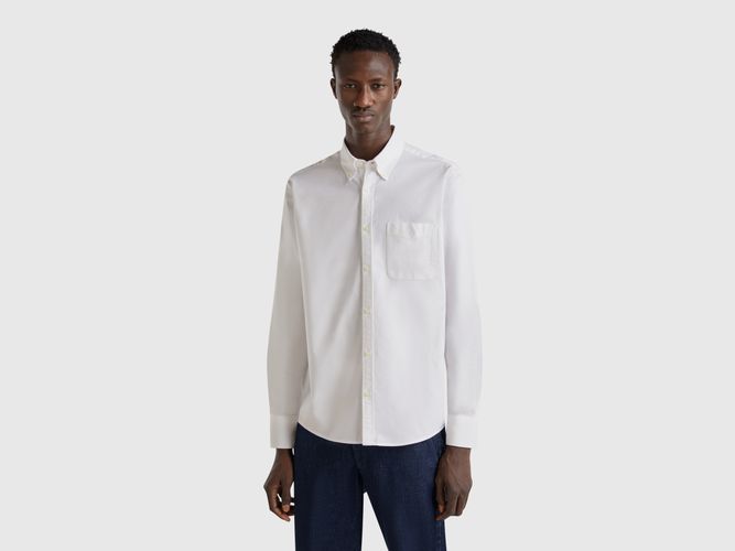 Benetton, Chemise Boutonnée Coupe Classique, taille XXL, Blanc - United Colors of Benetton - Modalova