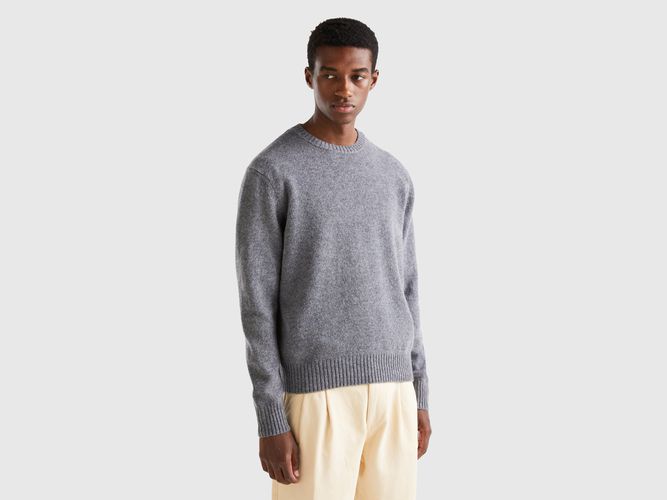 Benetton, Pull En Laine Shetland, taille XXL, Gris - United Colors of Benetton - Modalova