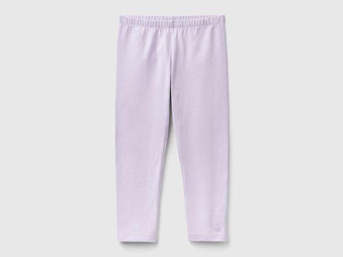 Benetton, Leggings In Cotone Stretch, taglia 82, Lilla, Bambini - United Colors of Benetton - Modalova