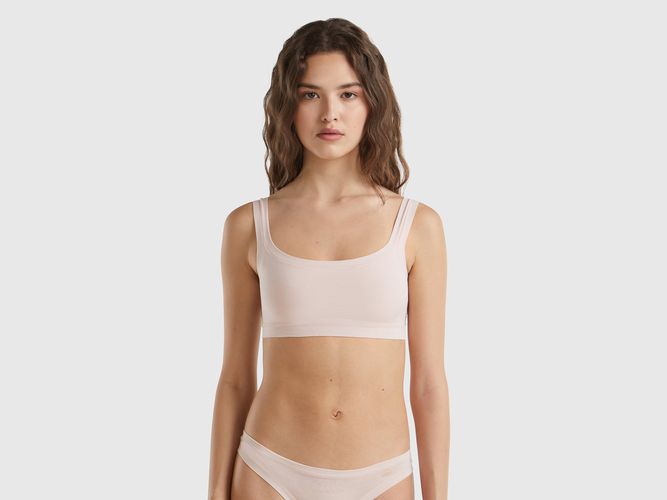 Benetton, Brassière Coton Bio Super Stretch, taille OS, Rose Pâle - United Colors of Benetton - Modalova