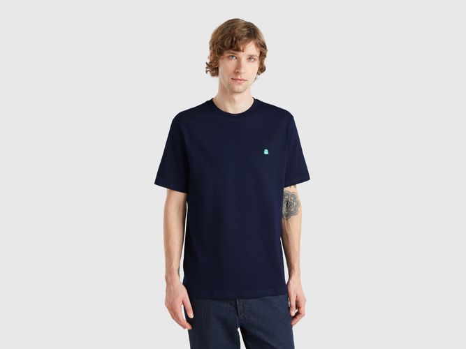 Benetton, T-shirt Basique En Coton, taille L, Bleu Foncé - United Colors of Benetton - Modalova