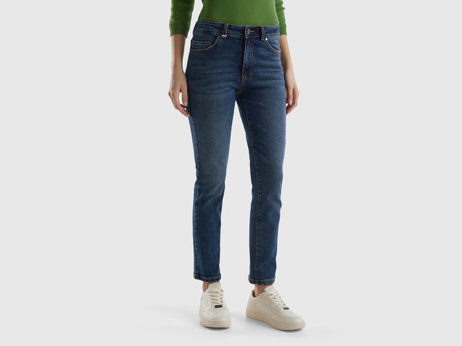 Benetton, Jeans Slim Taille Haute, taille 25, Bleu - United Colors of Benetton - Modalova