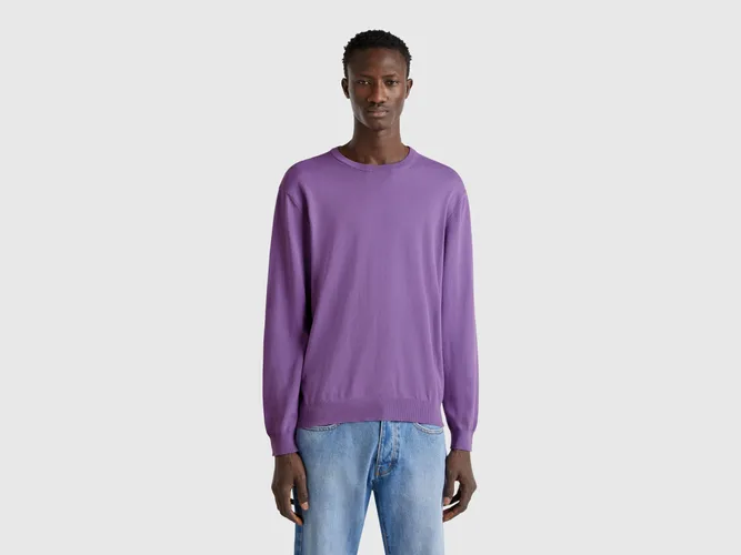 Benetton, Pull 100 % Coton À Col Rond, taille L, - United Colors of Benetton - Modalova
