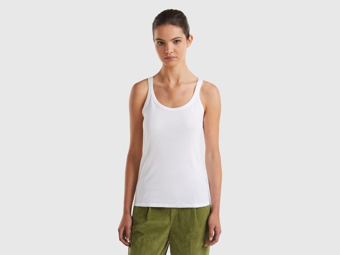 Benetton, Débardeur Blanc En Pur Coton, taille L, Blanc - United Colors of Benetton - Modalova