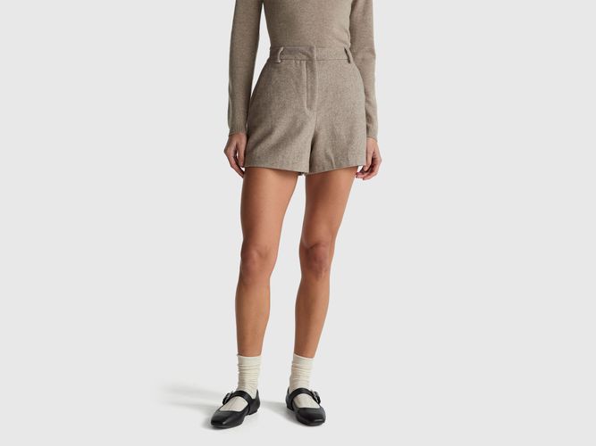 Benetton, Short En Laine Mélangée, Taille: S, - United Colors of Benetton - Modalova