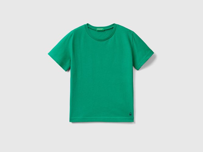Benetton, T-shirt In Cotone Biologico, taglia 104, Verde, Bambini - United Colors of Benetton - Modalova
