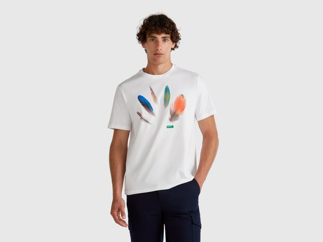 Benetton, T-shirt Avec Imprimé Photographique, taille XXL, Blanc - United Colors of Benetton - Modalova