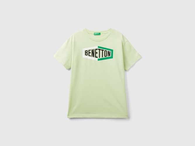 Benetton, T-shirt 100% Cotone Bio Con Logo, taglia 3XL, , Bambini - United Colors of Benetton - Modalova
