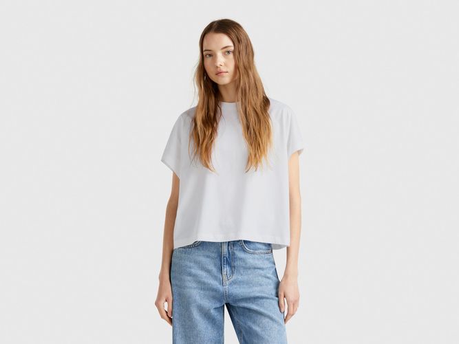 Benetton, T-shirt À Manches Kimono, taille L, Blanc - United Colors of Benetton - Modalova