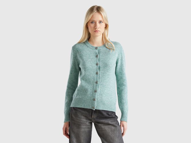 Benetton, Gilet En Pure Laine Shetland, taille L, Bleu Vert - United Colors of Benetton - Modalova