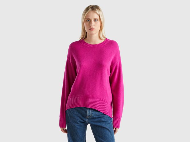 Benetton, Pull Coupe Boxy En Laine Mélangée, taille L, - United Colors of Benetton - Modalova