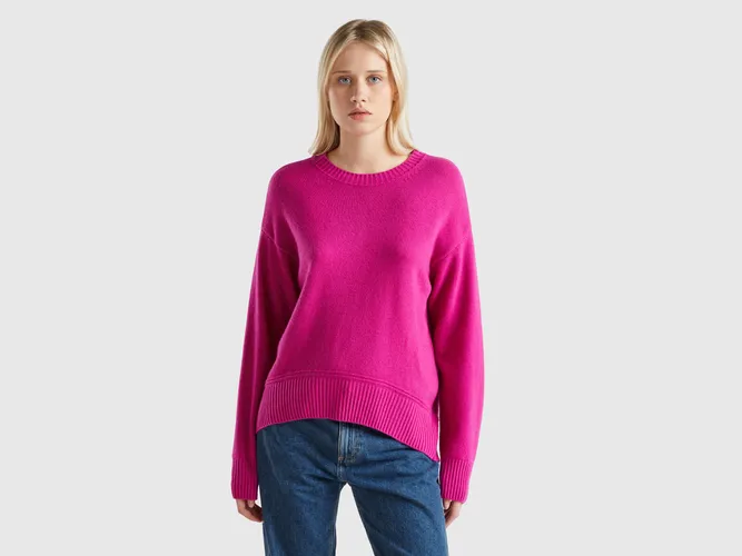 Benetton, Pull Coupe Boxy En Laine Mélangée, taille S, - United Colors of Benetton - Modalova