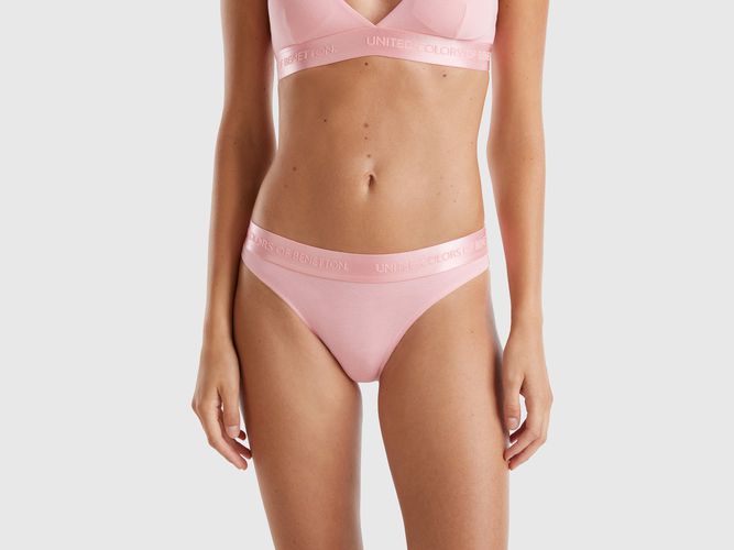 Benetton, Culotte En Coton Bio Stretch, taille L, Rose - United Colors of Benetton - Modalova